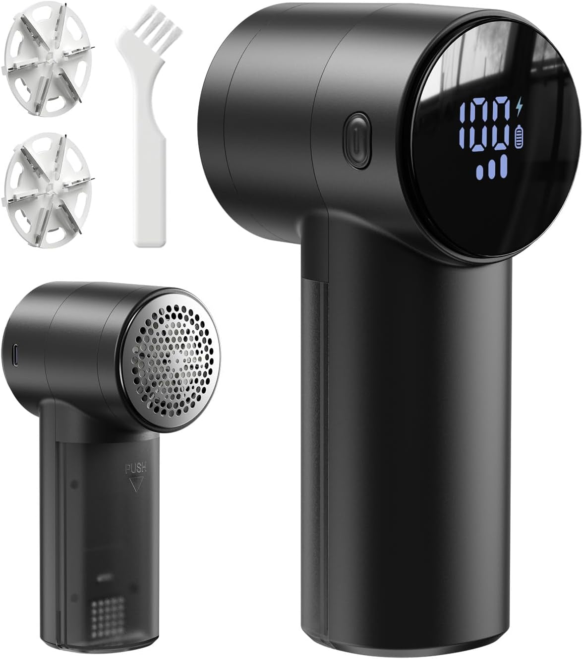 Electric Lint Remover and Fabric Shaver, Rechargeable Clothes Shaver for Sweater Furniture Couch, 3-Speed Pill Remover Defuzzer to Remove Fuzz Pilling from Blanket Jacket